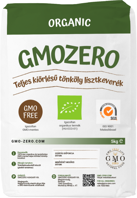 gmozero, organic, teljes kiőrlésű, tönköly, lisztkeverék